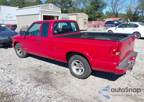 1998 Chevrolet S-10 Ls Fleetside из США, поврежденный, VIN 1GCCS19X2W8186583